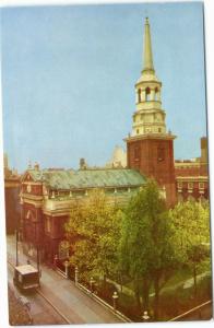 Christ Church   exterior view with truck, Philadelphia, Pennsylvania