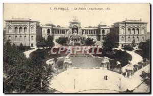 Old Postcard Marseille Palais Longchamps