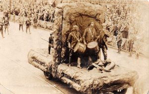 J55/ Omaha Nebraska RPPC Postcard c1910 Spirit fo 1976 Parade Float  89