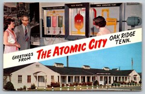 Greetings From The Atomic City - Oak Ridge, Tennessee - Postcard