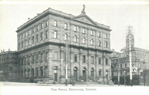 PC CPA AUSTRALIA, SYDNEY, THE ROYAL EXCHANGE, Vintage Postcard (b27115)