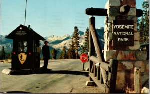 Postcard Tioga Pass Entrance at Yosemite National Park, California~2683