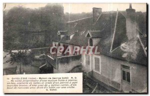 Old Postcard Gargilesse George Sand's house