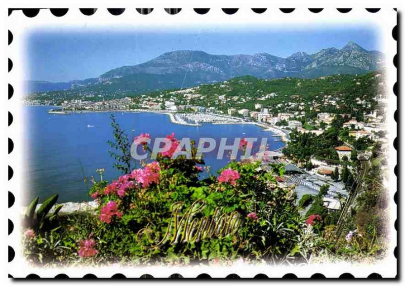 Modern Postcard The French Riviera Menton