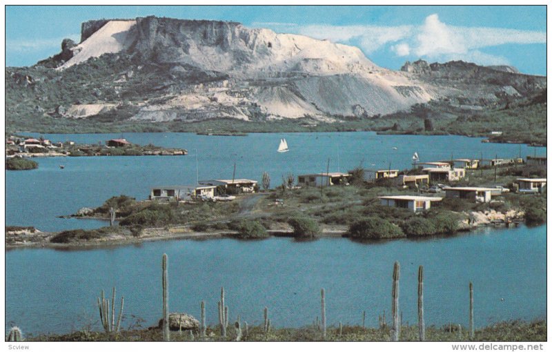 CURACAO, 1940-1960's; Spaanse Water, Sailboat