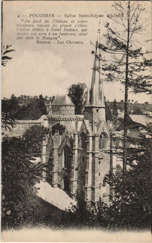 CPA Fougeres Eglise St Sulpice (1237464)