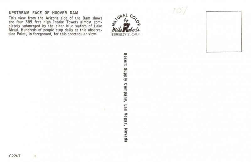 Arizona Greetings from HOOVER DAM