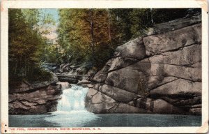 Pool Franconia Notch White Mountains New Hampshire Scenic Landscape WB Postcard 