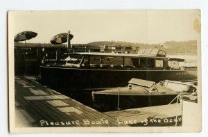 Postcard Pleasure Boats Lake of the Ozarks Missouri RPPC Standard View Card 