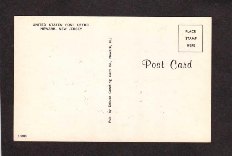 NJ US United States Post Office Newark New Jersey Postcard