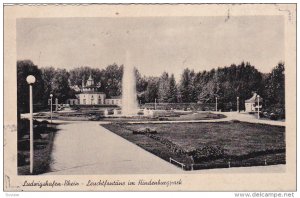 Leuchtfontane Im Hindenburgpack, Ludwigshafen-Rhein, Rhineland-Palatinate, Ge...