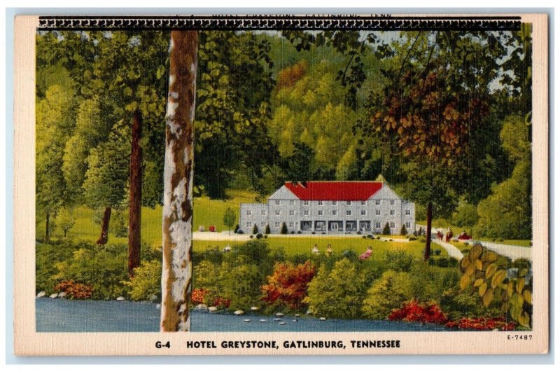 View Of Hotel Greystone Gatlinburg Tennessee TN Unposted Vintage Postcard