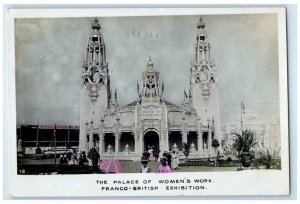 1908 Franco-British Expo Palace Of Women's Work London RPPC Photo Postcard