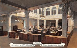 Lepizig Germany Karl Karuse Factory Office Interior Vintage Postcard AA69837