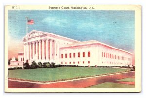 Postcard Supreme Court Building Washington D. C. c1940
