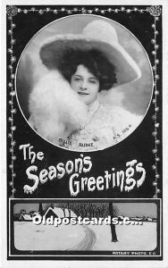 The Season's Greetings Billie Burke Theater Actor / Actress Writing on back 