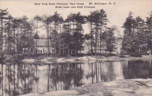 New York Mount Mcgregor New York State Veterans Rest Camp Artist Lake And Sta...