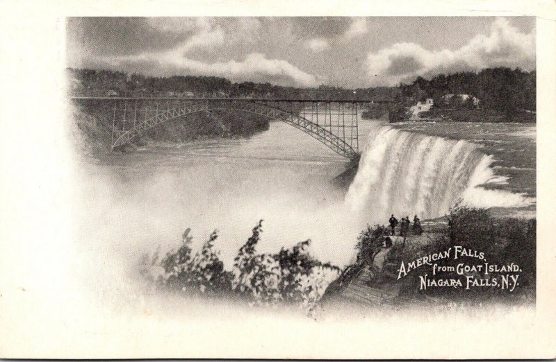 New York Niagara Falls American fFalls From Goat Island