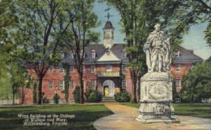 Wren Bldg., College of William & Mary - Williamsburg, Virginia VA  