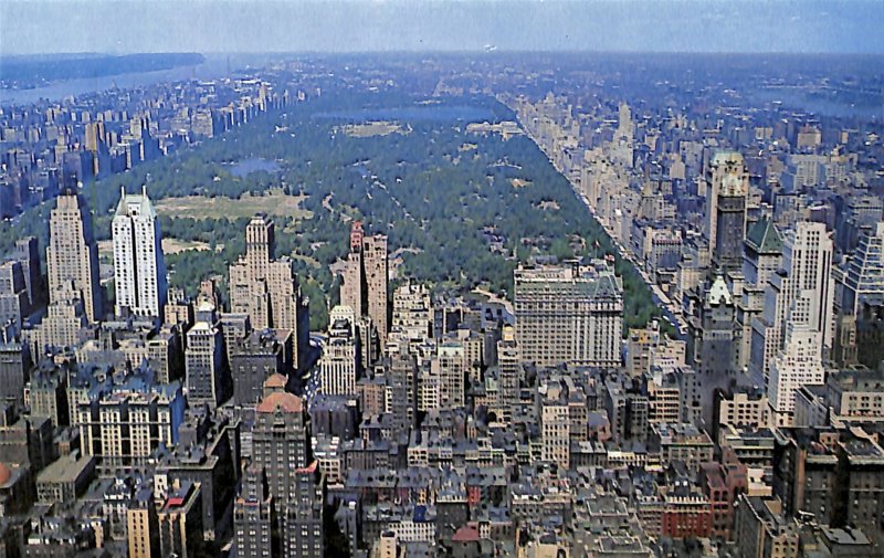 Looking North from RCA Building toward Central Park and upper Manhattan Mint