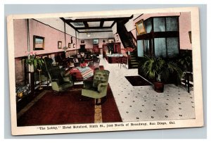 Vintage 1910 Postcard Hotel Botsford 6th Street & Broadway San Diego California