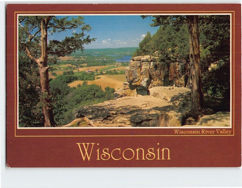 Postcard Wisconsin River Valley, Wisconsin