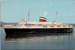 MV Bluenose Car Ferry Yarmouth Nova Scotia to Bar Harbor Maine 1956 Postcard E27