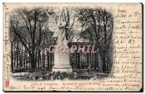 Paris - 6 - Garden of Luxembourg - Leconte Monument Lisie - Old Postcard