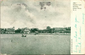 Ocean Grove New Jersey NJ Fletcher Lake UDB Vintage Postcard 