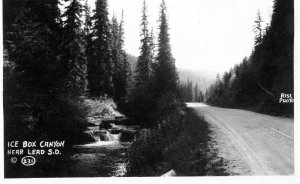 Ice Box Canyon Near Lead SD South Dakota Black Hills RPPC Real Photo Postcard