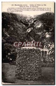 Montargis Old Postcard Gardens of & # 39hotel town of Montargis Statue Shitting