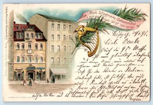 Leipzig Saxony Germany Postcard Rich Wagner’s Birthplace 1898 Antique