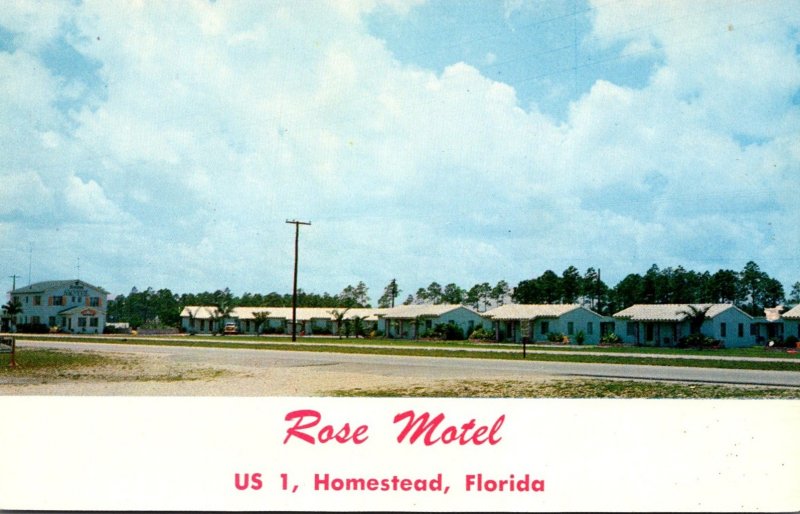 Florida Homestead The Rose Motel U S Highway 1