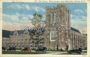 Library, University of NC in Durham, North Carolina