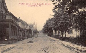 Marysville Pennsylvania Valley St. From Lincoln St. Photo Print Vintage PC U4944