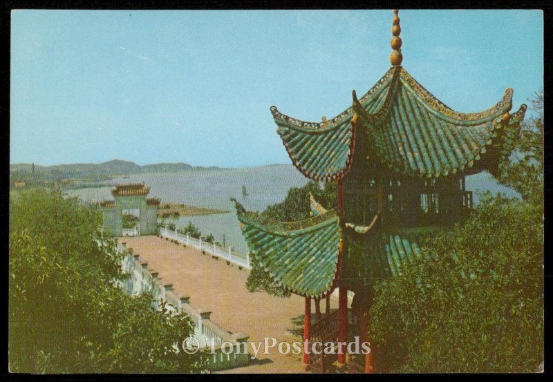 Yoyang Balcony of Lake Tungting. Hunan