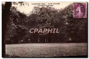 Old Postcard Foret d Halatte Fleurines Carrefour Turkey