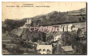 Old Postcard The Auvergne Puy de Dome La Bourboule Vallee Dordogne