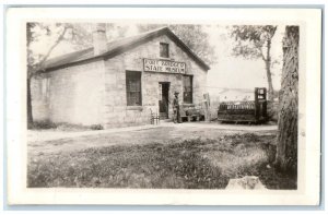 Fort Bridger Wyoming WY RPPC Photo Postcard Fort Bridger State Museum 1938