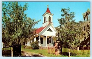 EDISTO ISLAND, South Carolina SC ~ TRINITY EPISCOPAL CHURCH c1950s  Postcard