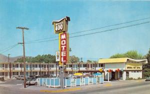 POCATELLO IDAHO POSTCARD IMPERIAL 400 MOTEL THRIFTY RATES 1960s