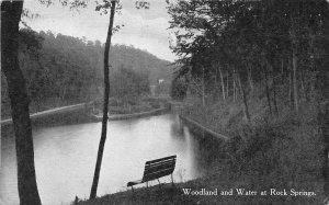 Chester West Virginia c1910 Postcard Woodland & Water Rock Springs Park