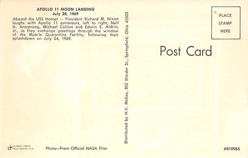 Apollo 11 moon landing Space Unused 