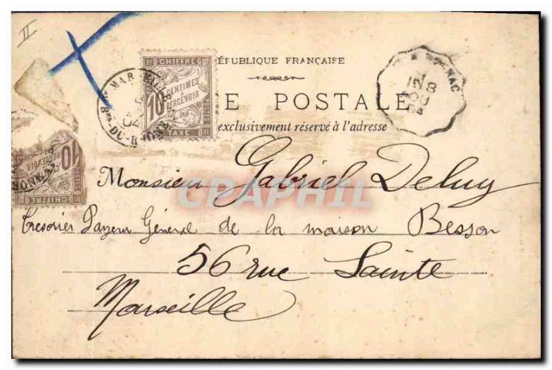 Old Postcard Roquefavour La Riviere de l'Arc