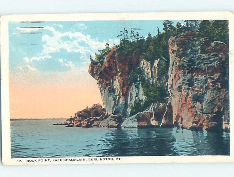 W-Border ROCK POINT ON LAKE CHAMPLAIN Burlington Vermont VT F4112