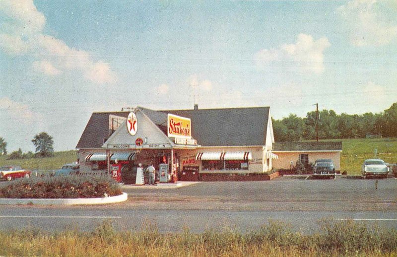 Warrenton Virginia Stuckey's Pecan Shoppe Texaco Gas Station Postcard JE229876
