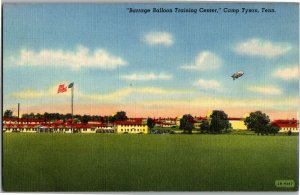 Barrage Balloon Training Center Camp Tyson TN Vintage Linen Postcard C37