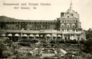 VA - Hot Springs. Homestead and Formal Garden   RPPC