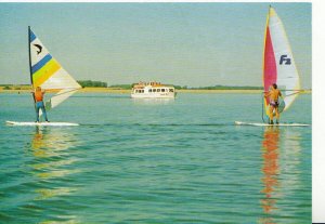 Rutland Postcard - The Rutland Belle & Windsurfers at Rutland Water - Ref 1255A