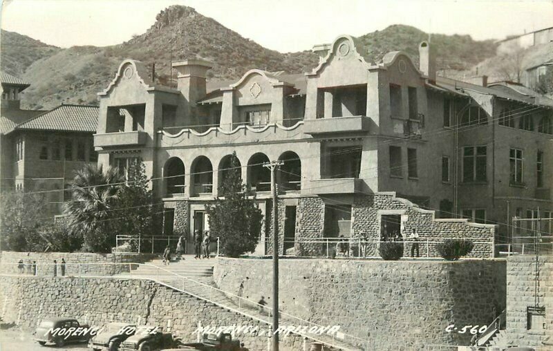 Autos Hotel 1943 Morenci Arizona #C-560 RPPC Photo Postcard Cook 8819